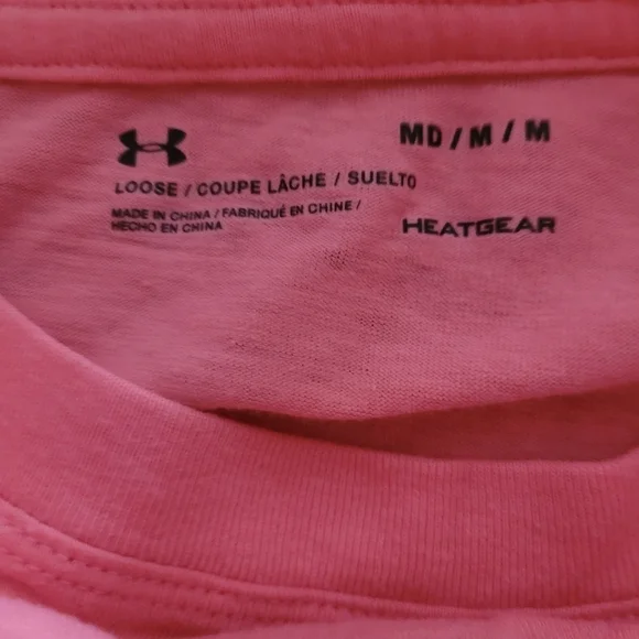Under Armour Salmon Pink Long Sleeve Top M - Picture 7 of 7